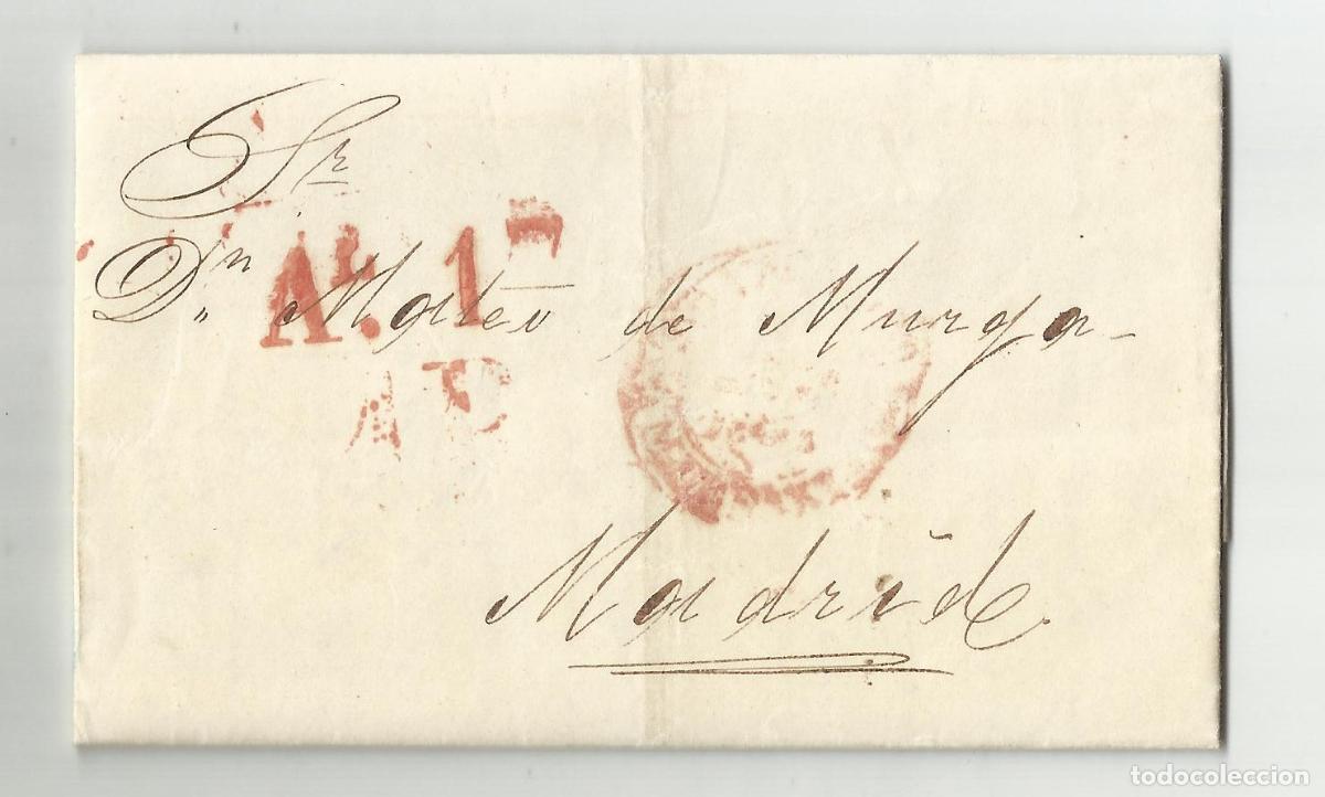 Selos: circulada y escrita 1851 de santander A MADRID
