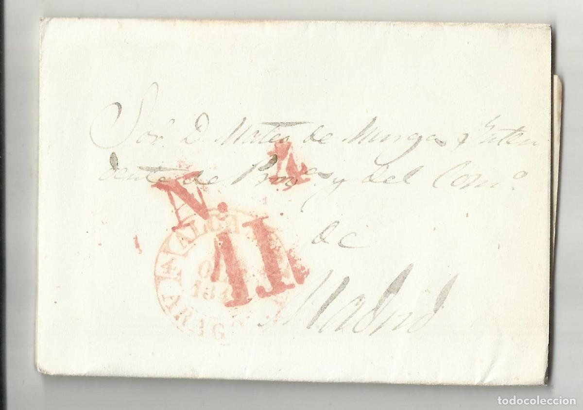 Selos: circulada y escrita 1849 de alca&ntilde;iz teruel aragon A MADRID