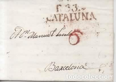 Sellos: REUS TARRAGONA 1829 A BARCELONA