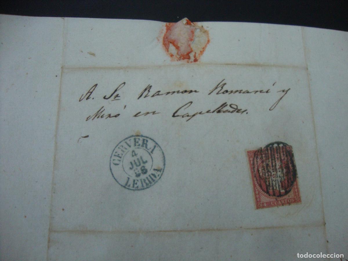Sellos: CARTA PREFILATERIA 1856