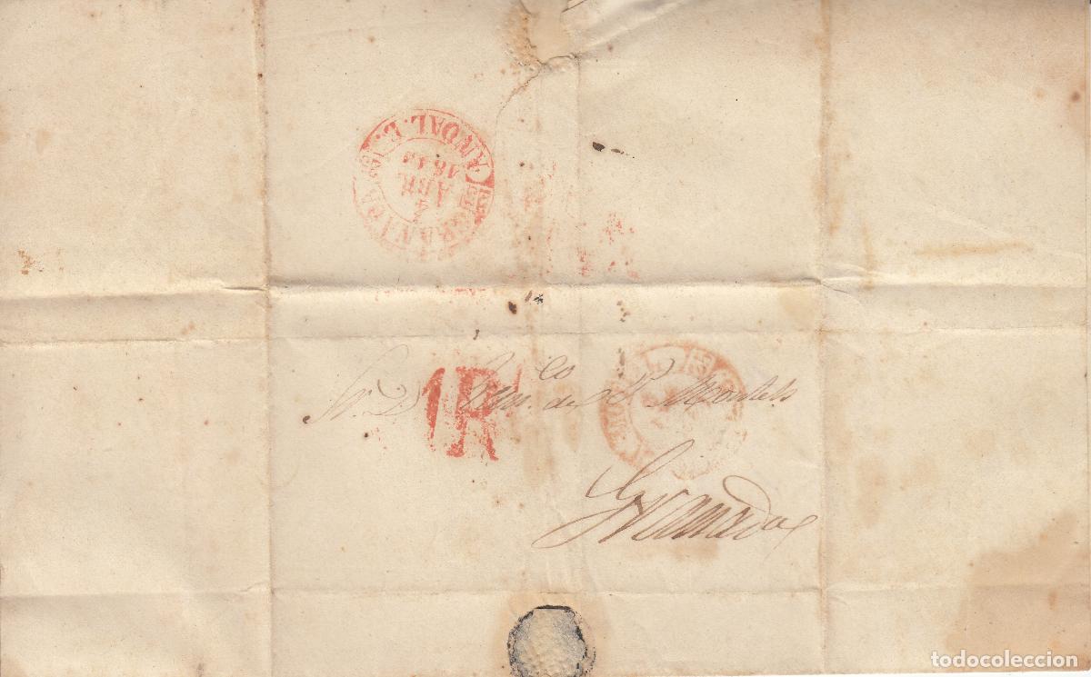 Sellos: CRCAR354 CARTA COMPLETA COB MARCA 1R EN ROJO VER DESCRIPCON EN FOTO