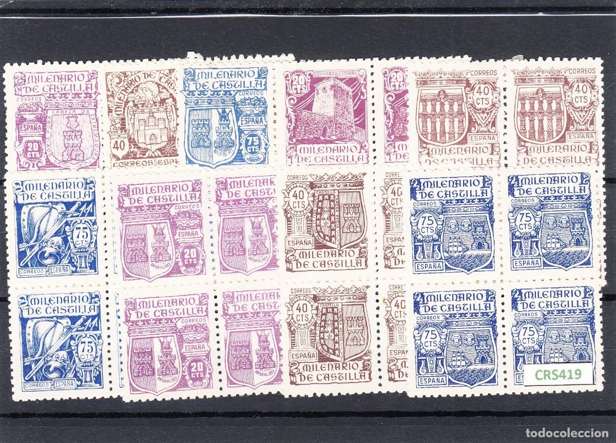 Selos: CRS0419 SELLOS ESPA&Ntilde;A N&ordm; CAT 974-82 XX-X BLOQUES DE 4