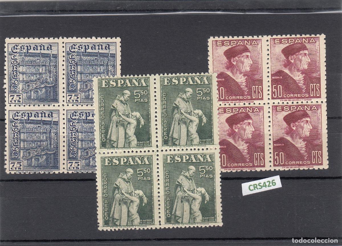 Selos: CRS0426 SELLOS ESPA&Ntilde;A N&ordm; CAT 1002-4 XX-X BLOQUE DE 4
