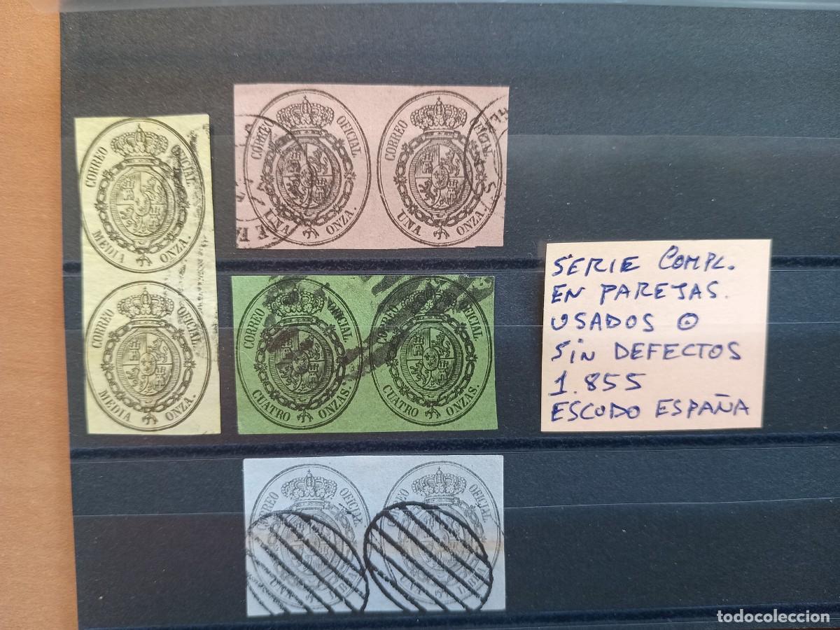 Sellos: Escudo de Espa&ntilde;a. En parejas