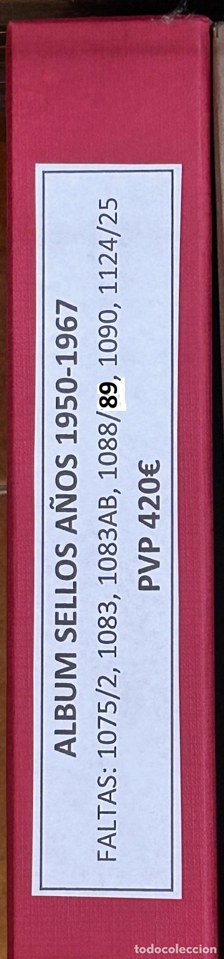 Sellos: CRS1780 Edifil rojo Hawid en negro. 1950/67, menos 1075/82, 1083, 1088A/B, 1090 y 1124/5