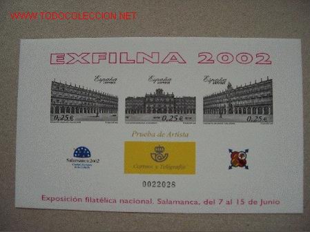 Sellos: PRUEBA DE LUJO EXFILNA 2002 - Foto 1