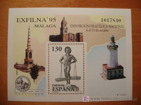 Sellos: Prueba. Exfilna 95 M&aacute;laga - Foto 1