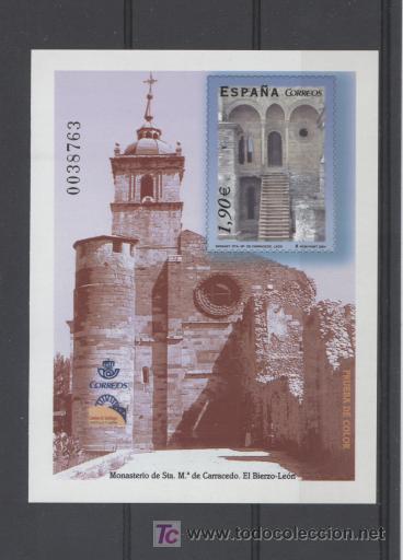 Sellos: PRUEBA N&ordm; 83. MONASTERIO DE STA. MARIA DE CARRACEDO (LEON) - Foto 1
