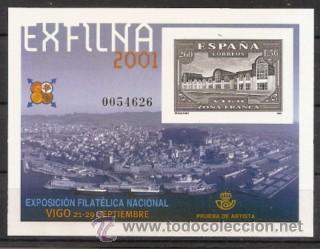 Sellos: EXFILNA 2001,PRUEBA OFICIAL. - Foto 1