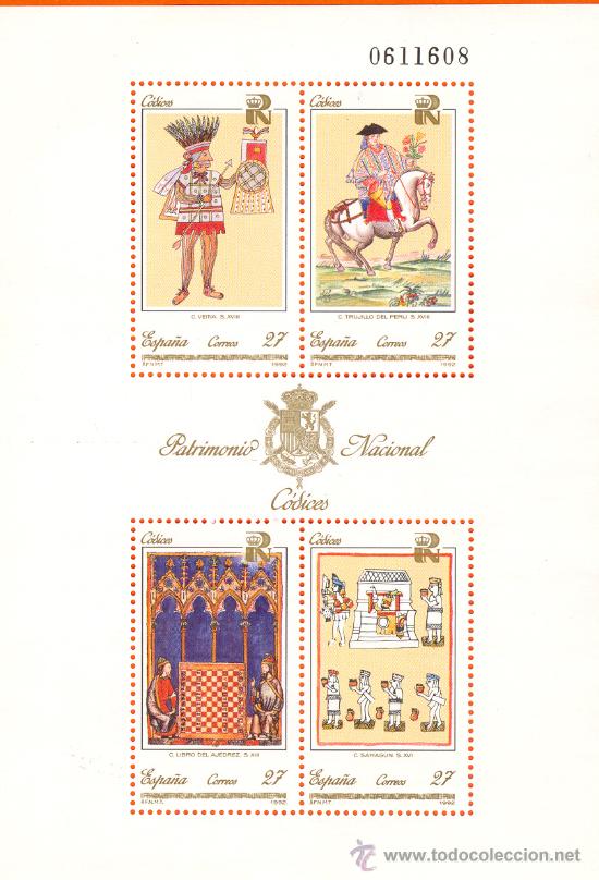 Sellos: PATRIMONIO ARTISTICO NACIONAL. C&Oacute;DICES - Foto 1