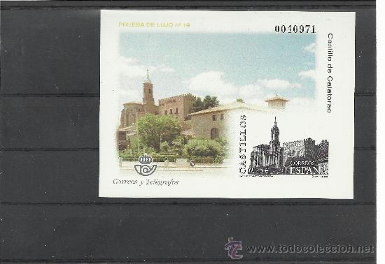 Sellos: PRUEBA DE LUJO 19 2002 SIN DENTAR CASTILLO DE CALATORAO - Foto 1