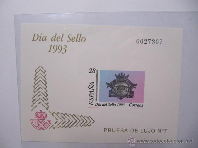 Sellos: prueba de lujo num.7 a&ntilde;o 1993. - Foto 1