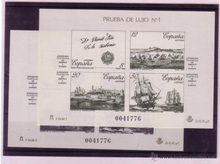 Sellos: PRUEBAS 12 Y 13 ESPAMER 87 NUEVAS - Foto 1
