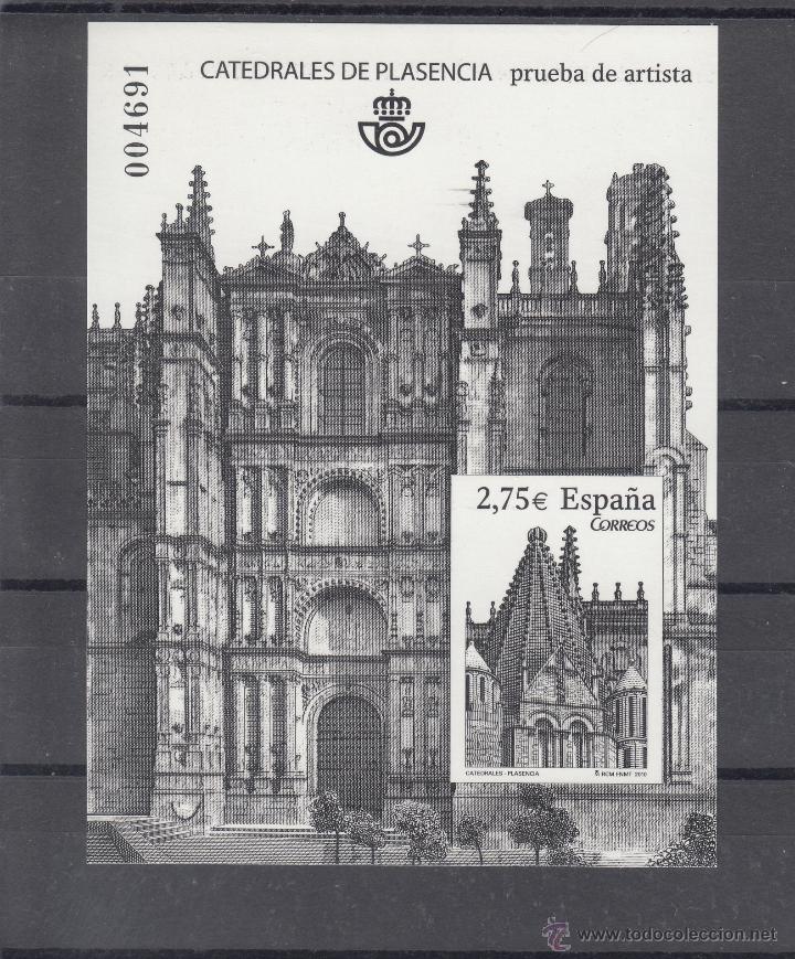 Sellos: espa&ntilde;a prueba 101, catedral plasencia - Foto 1