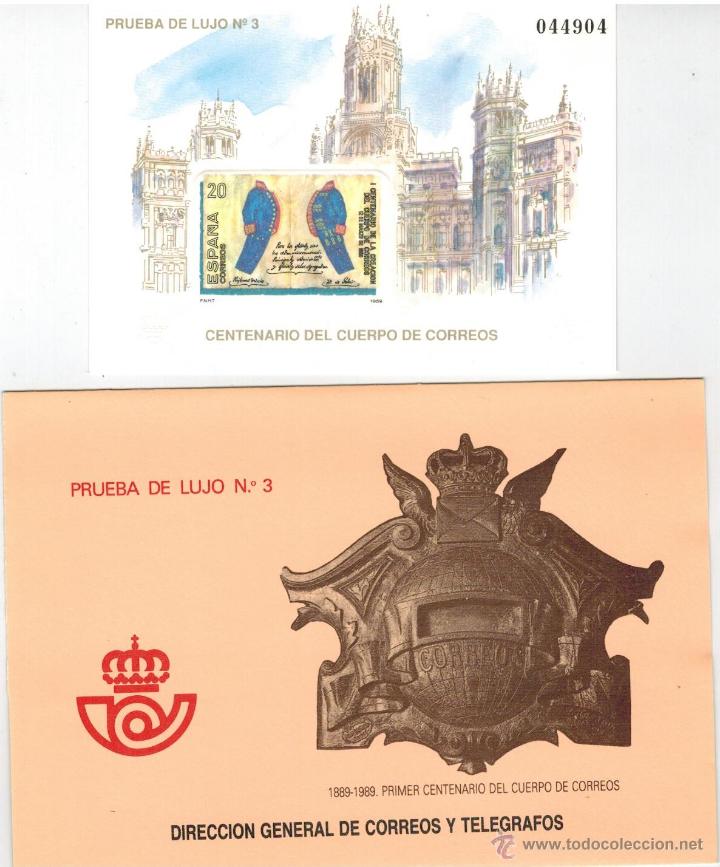 Sellos: PRUEBA DE LUJO N&ordm; 3 CORREOS 1989 - Foto 1
