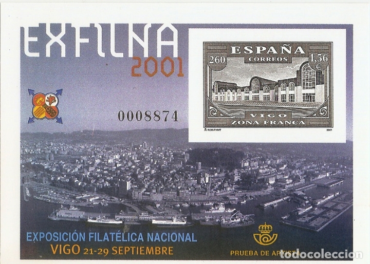Sellos: ESPA&Ntilde;A 2001. PRUEBA OFICIAL 75 - Foto 1
