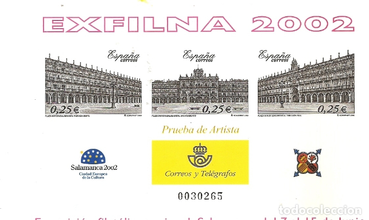 Sellos: ESPA&Ntilde;A 2002. PRUEBA OFICIAL 78 - Foto 1