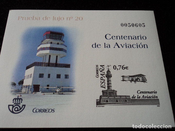Sellos: prueba de lujo 20 centenario aviaci&oacute;n - Foto 1