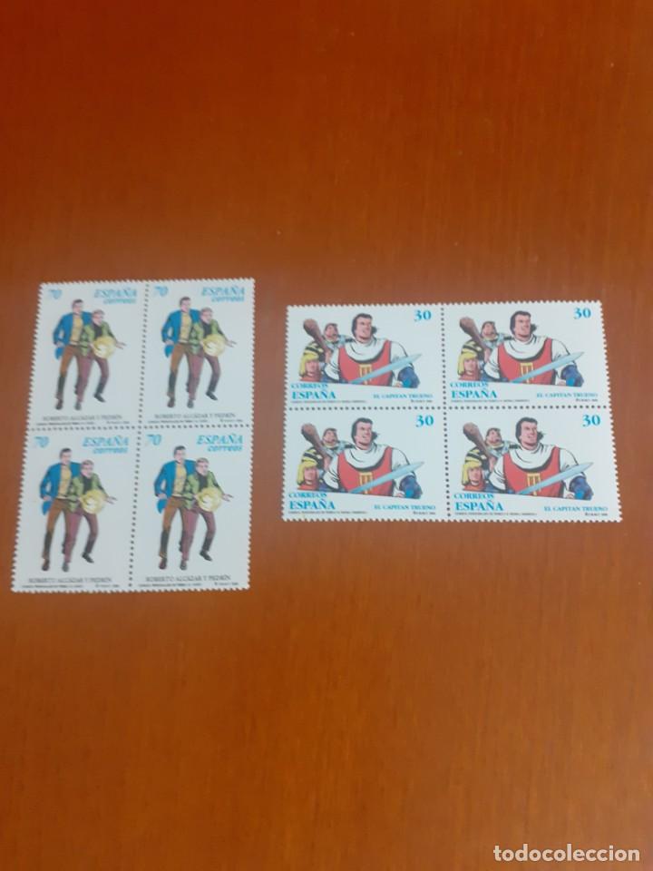 Sellos: lote de 7 minipliegos de 4 sellos nuevos de personajes de comics - Foto 4 - 204241292