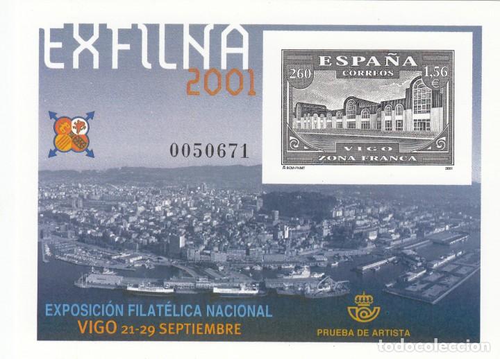 Sellos: PRUEBA NUM.75 EXFILNA 2001 VIGO - Foto 1