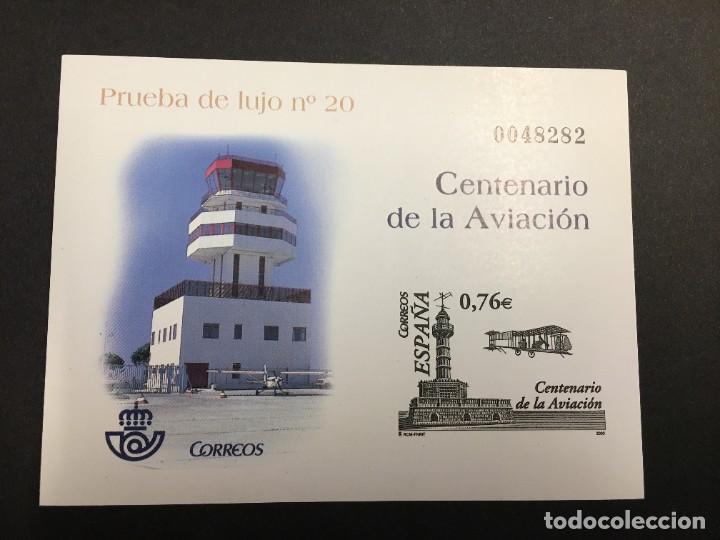 Sellos: ESPA&Ntilde;A 2003 PRUEBA DE LUJO CENTENARIO DE LA AVIACION - Foto 1