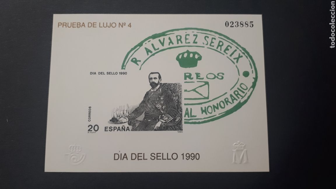 Sellos: Prueba de Lujo 4. Dia del Sello 1990 - Foto 1