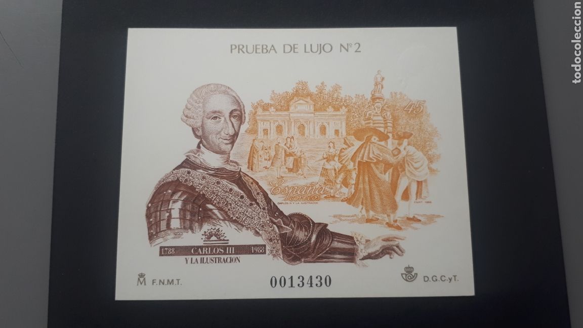 Sellos: Prueba de Lujo 2. Carlos III - Foto 1