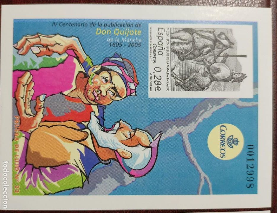 Sellos: Espa&ntilde;a Pruebas Lujo El Quijote 2005 V Centenario - Foto 2