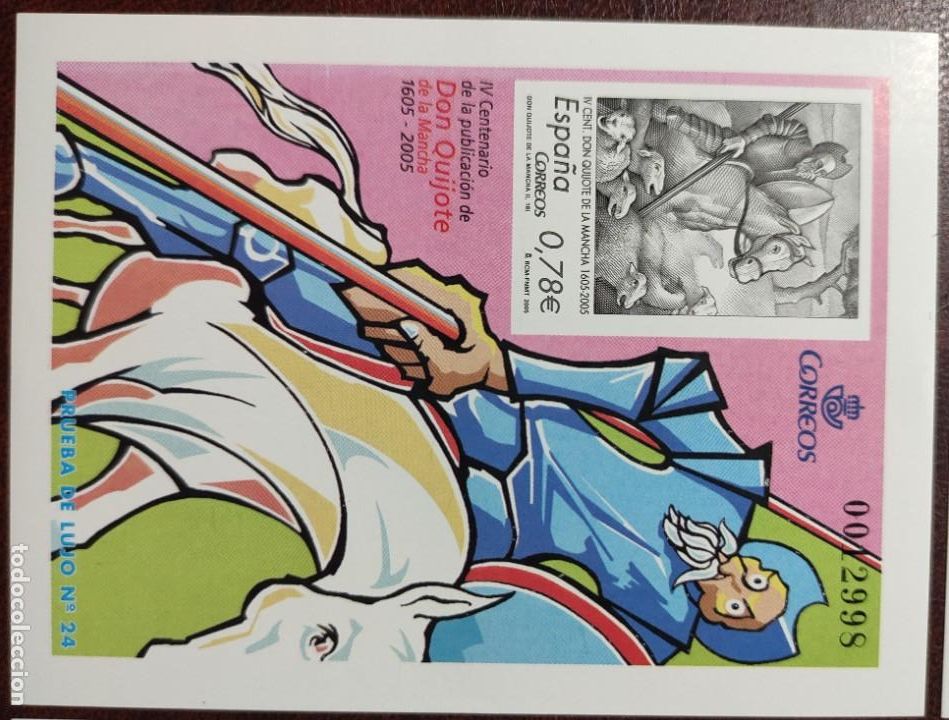 Sellos: Espa&ntilde;a Pruebas Lujo El Quijote 2005 V Centenario - Foto 4