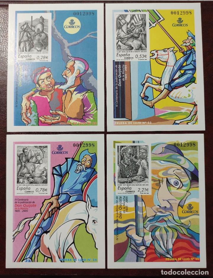 Sellos: Espa&ntilde;a Pruebas Lujo El Quijote 2005 V Centenario - Foto 1