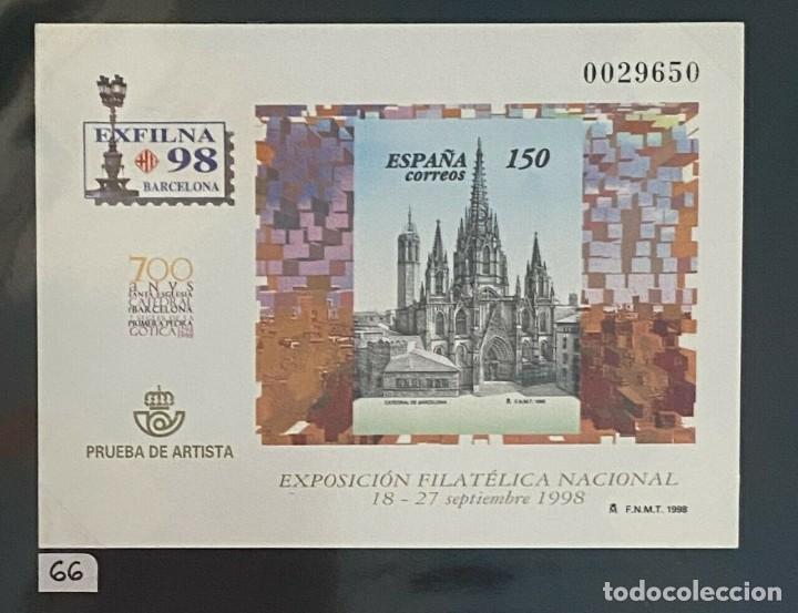 Sellos: ESPA&Ntilde;A SPAIN PRUEBAS DE LUJO NUMERO 66 - Foto 1