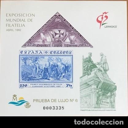 Sellos: Edifil prueba de lujo 25 Espa&ntilde;a a&ntilde;o 1992 - Foto 1