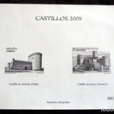 Francobolli: IMPRESIÓN CALCOGRÁFICA - CASTILLOS 2009. Lote 308442948