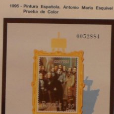 Timbres: 1995-ESPAÑA-PRUEBAS OFICIALES-PRUEBAS SIN DENTAR-Nº36-PINTURA ESPAÑOLA-ANTONIO M.ESQUIVAL. Lote 312321088