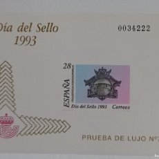 Sellos: PRUEBA OFICIAL EDIFIL 28**-DIA DEL SELLO 1993-BUZON-PRUEVA DE LUJO .