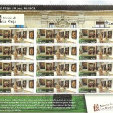 Sellos: ESPAÑA 2016. MINIPLIEGO PREMIUM 47. MUSEOS. MUSEO DE LA RIOJA. 12 SELLOS DE 0,60 €. Lote 377896814