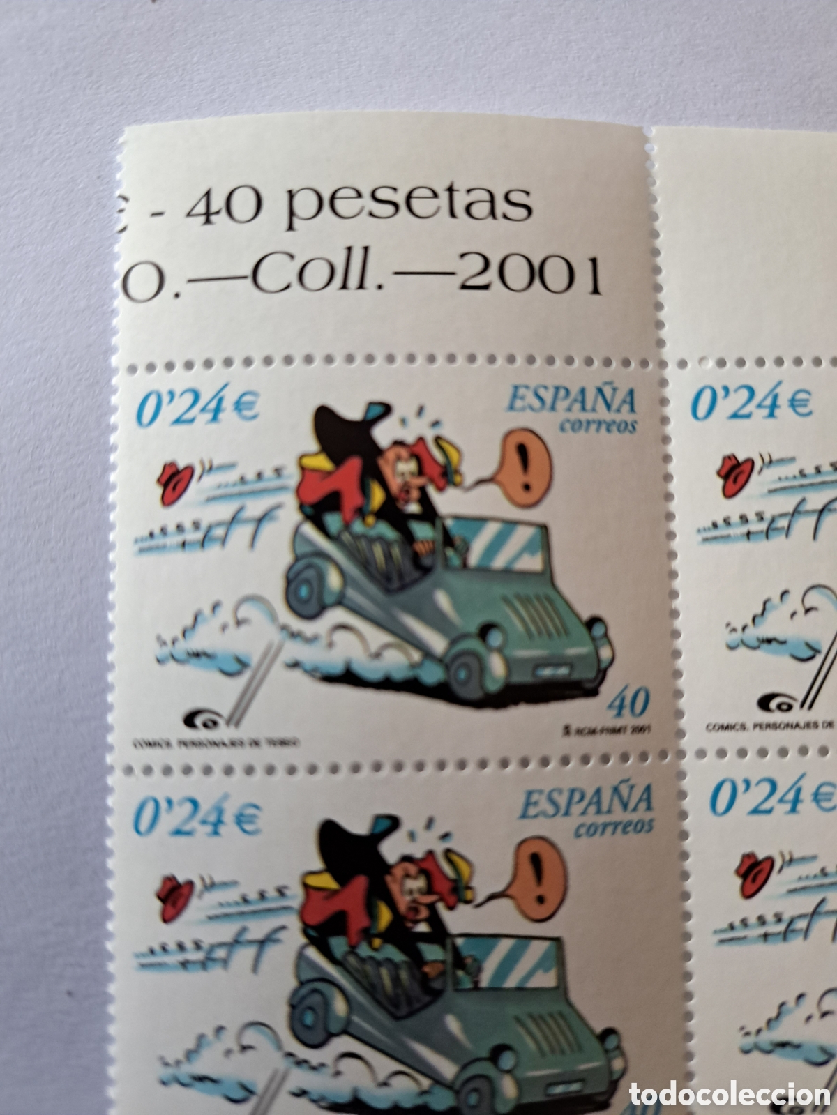 Sellos: Bloque (4) c&oacute;mics Coll 2001 - Foto 2