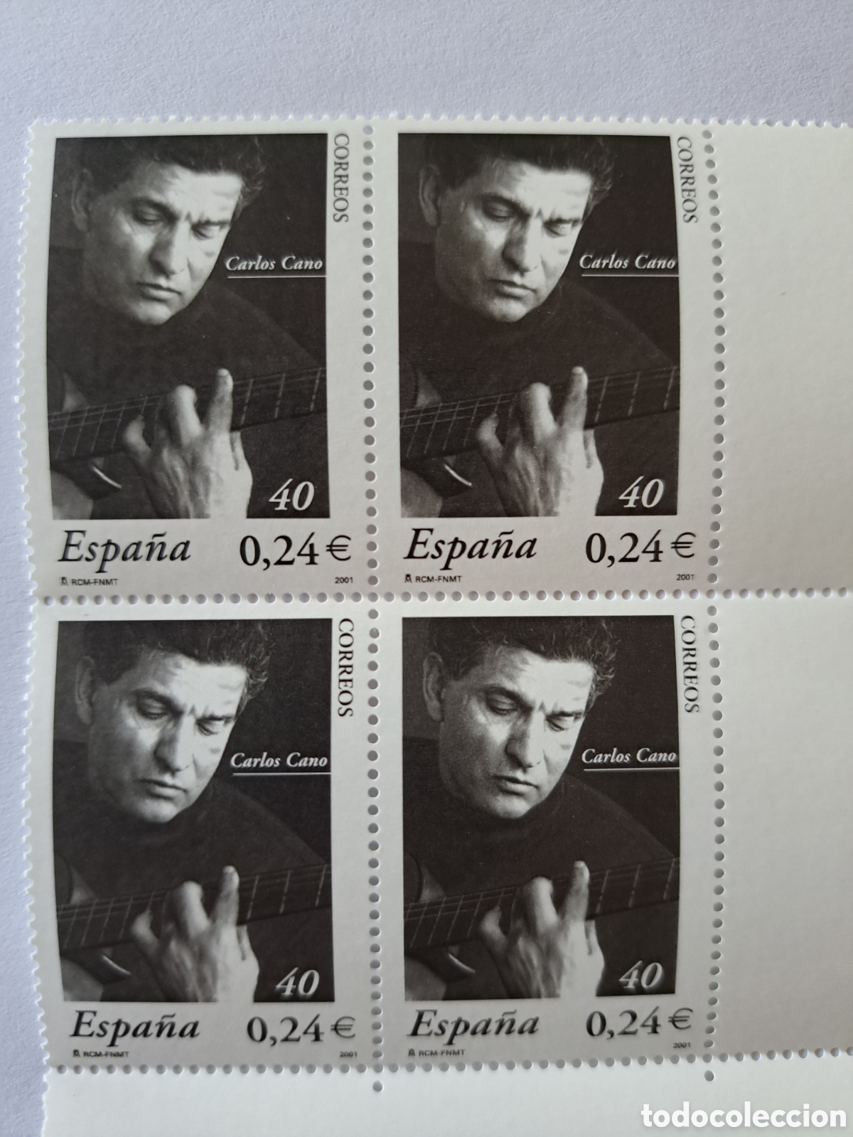 Sellos: Bloque (4) Carlos Cano 2001 - Foto 1