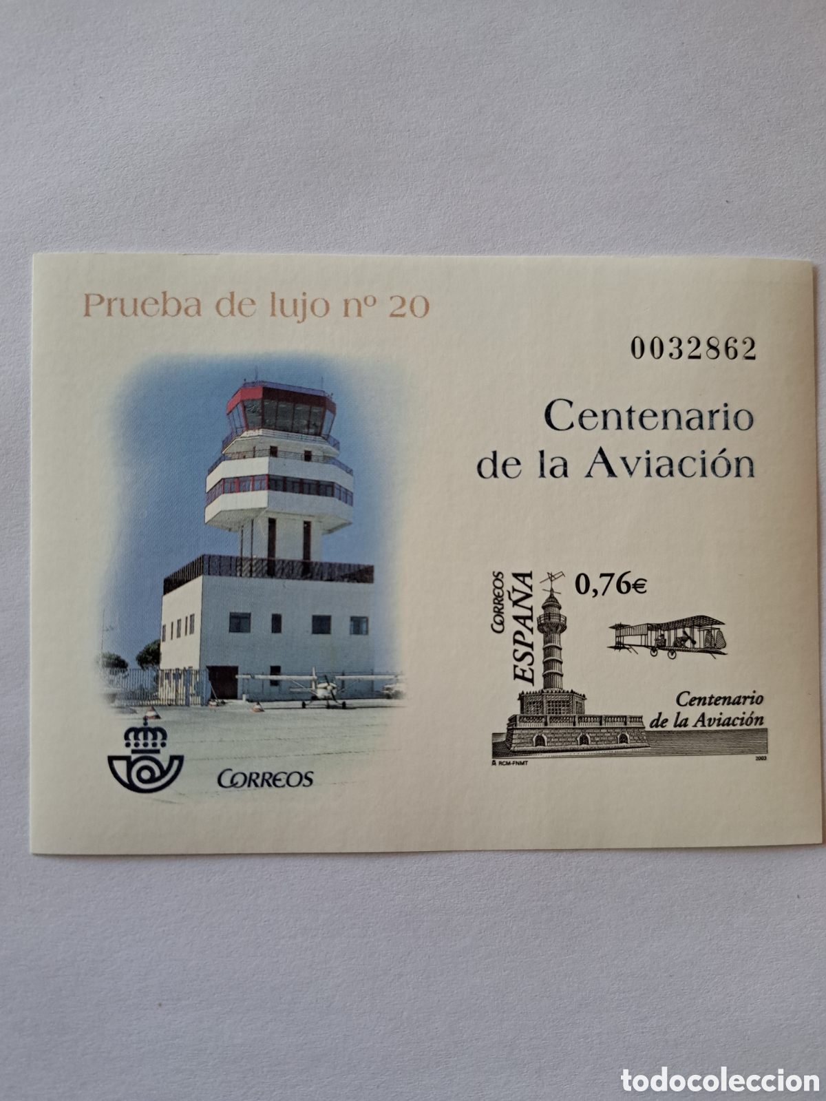 Sellos: Prueba de lujo N&deg; 20 centenario de la aviaci&oacute;n 2003 - Foto 1