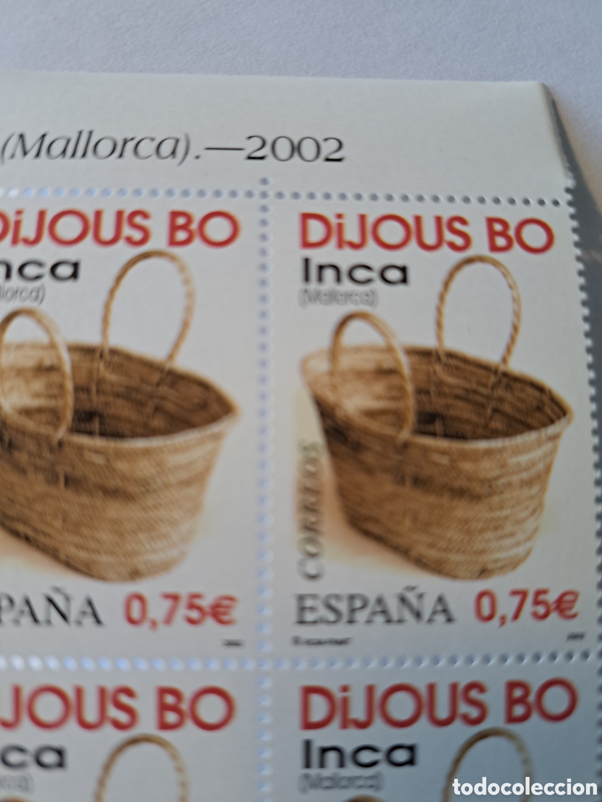 Sellos: Bloque (4) Dijous Bo Inca 2002 - Foto 2