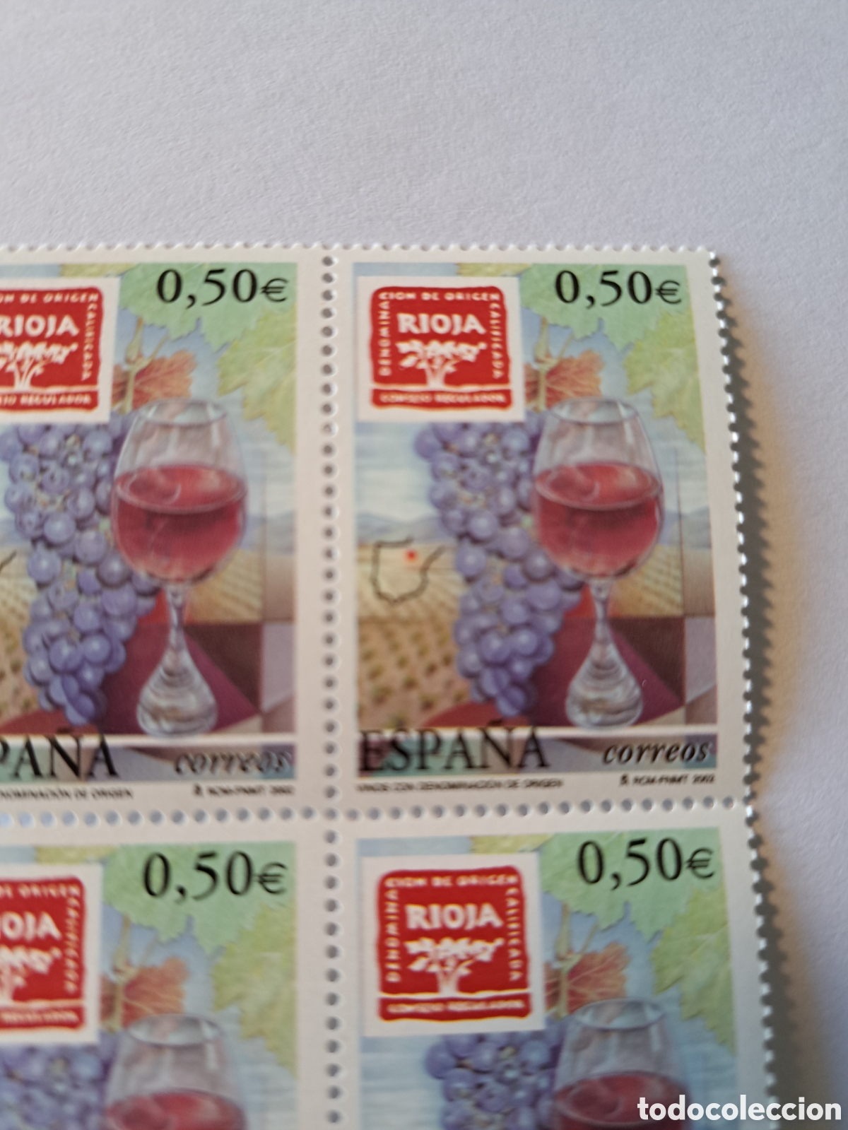 Sellos: Bloque (4) Rioja 2002 - Foto 2