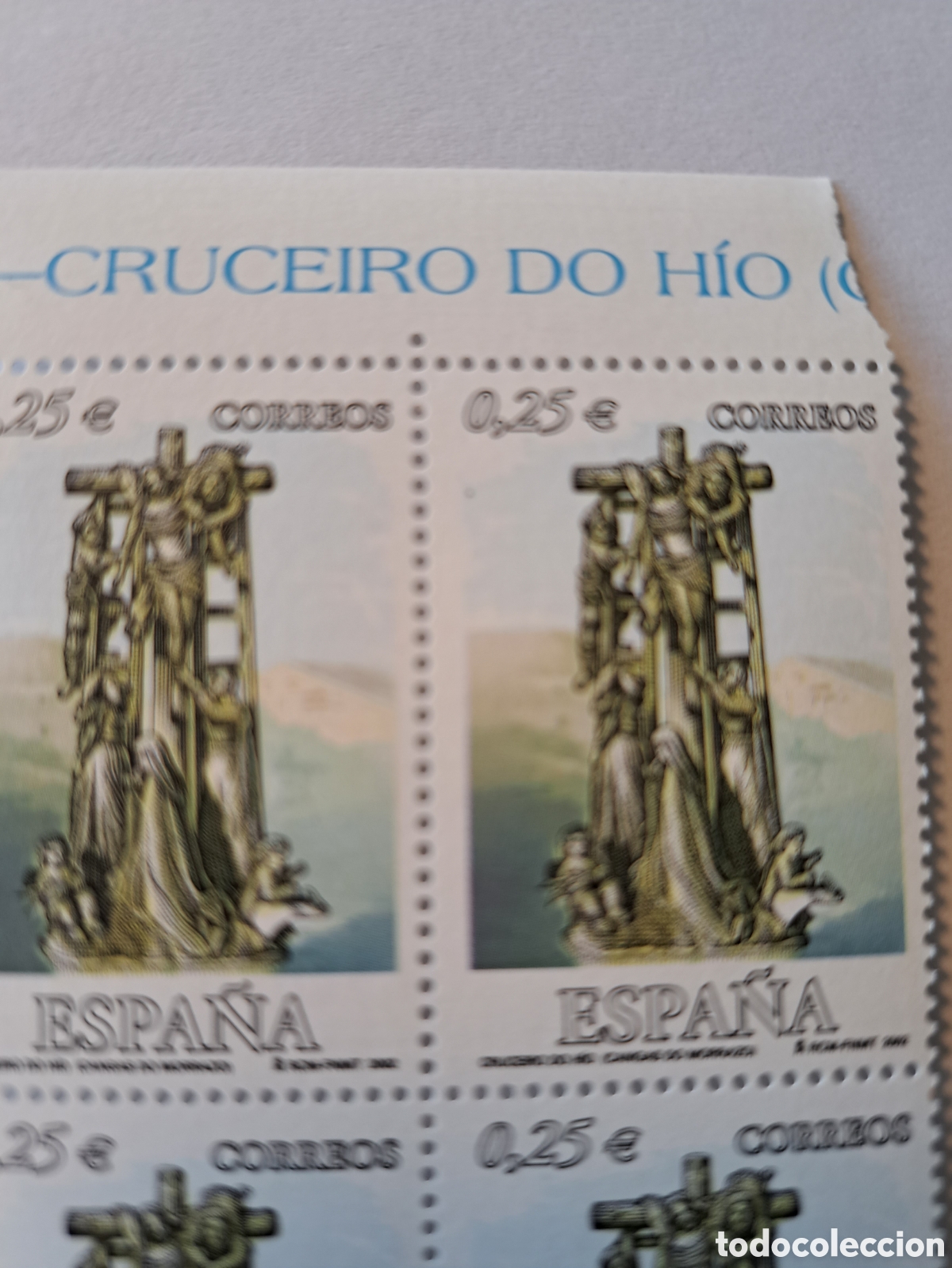 Sellos: Bloque (4) Cruceiro de Hio 2002 - Foto 2