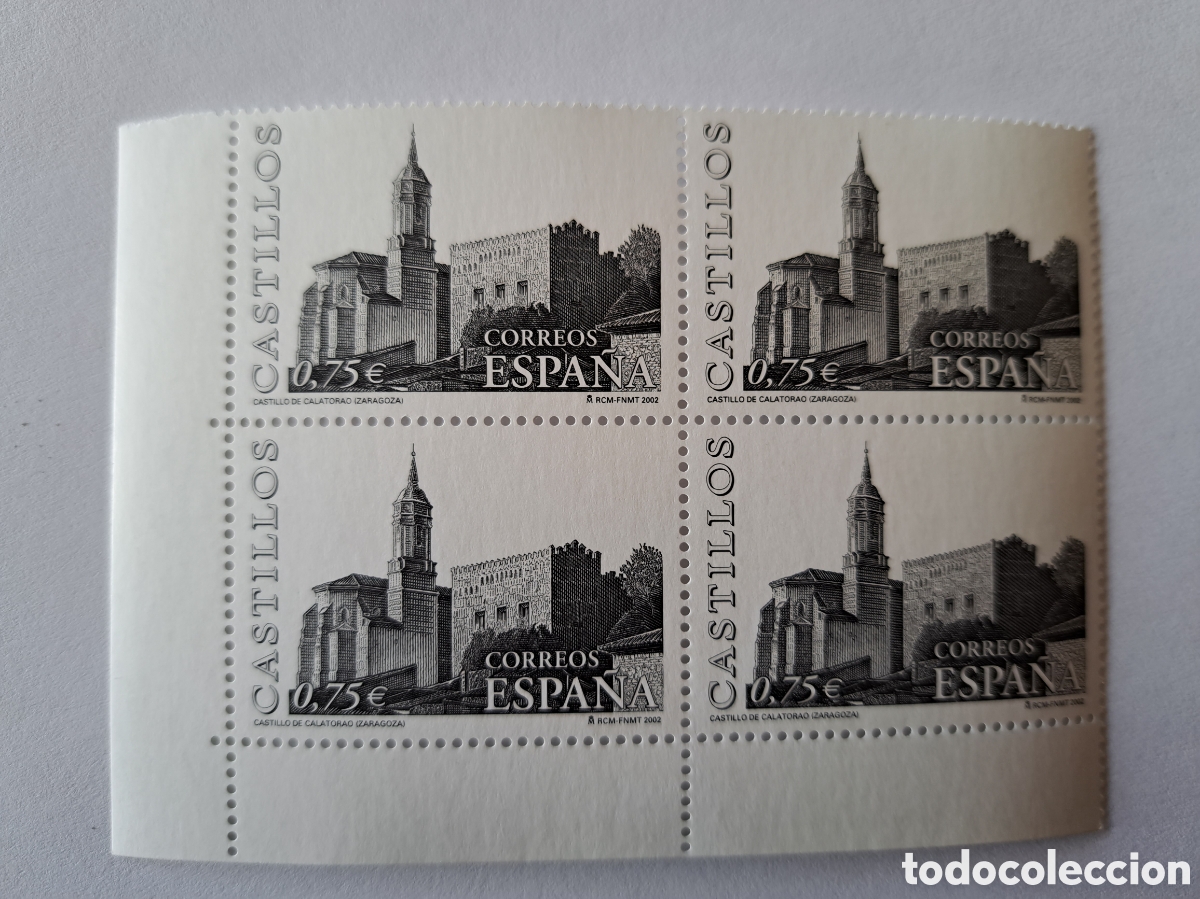 Sellos: Bloque (4) castillo de Calatorao 2002 - Foto 1
