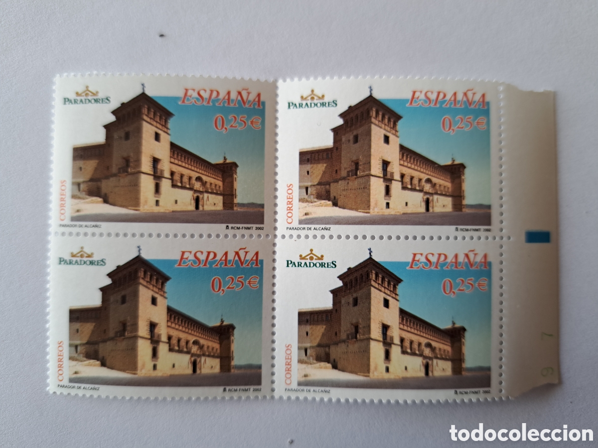 Sellos: Bloque (4) Parador de Alca&ntilde;iz 2002 - Foto 1