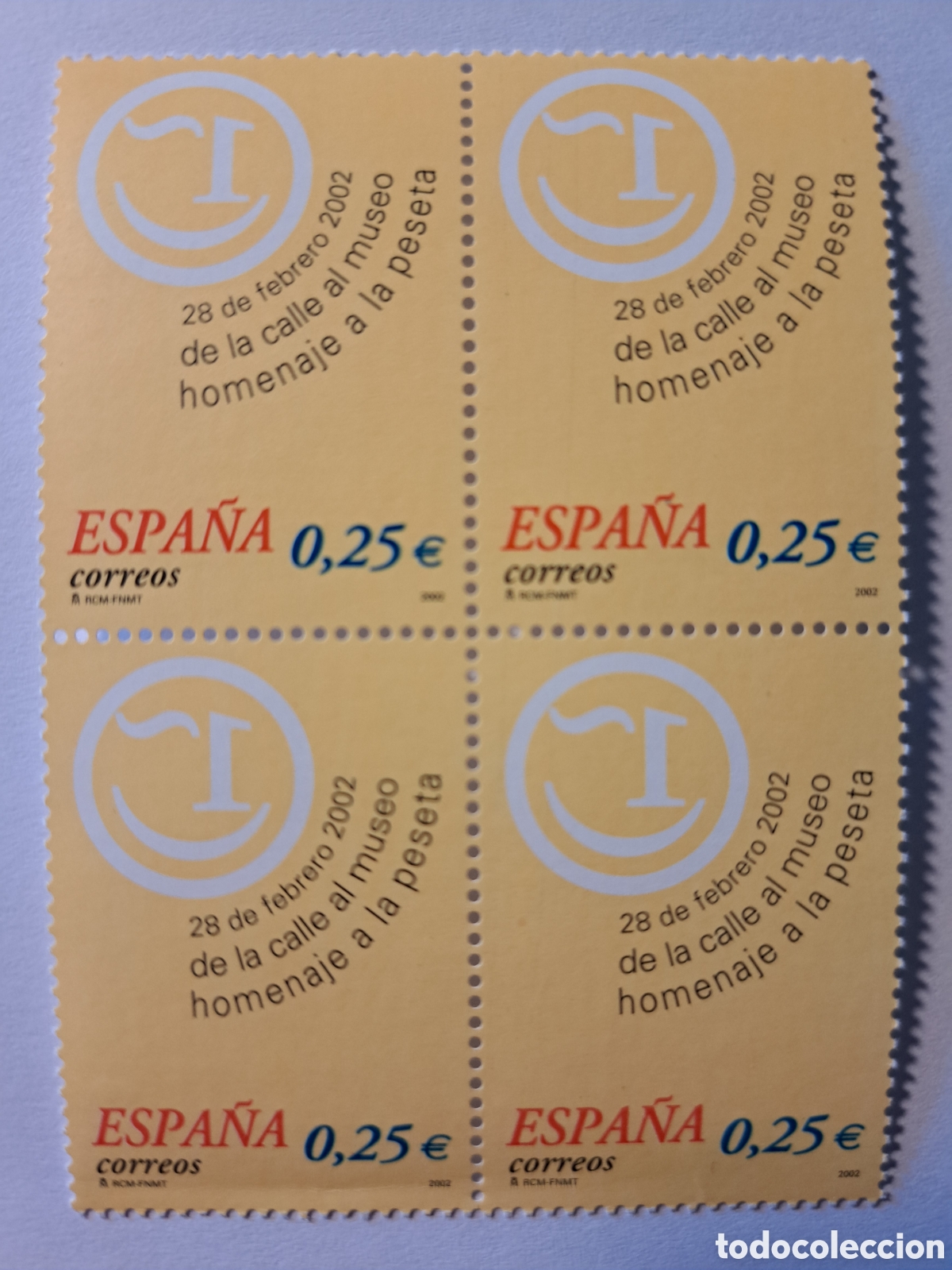 Sellos: Bloque (4) homenaje a la peseta 2002 - Foto 1