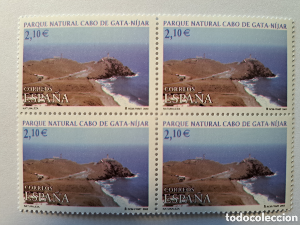 Sellos: Bloque (4) parque natural Cabo de gata 2002 - Foto 1
