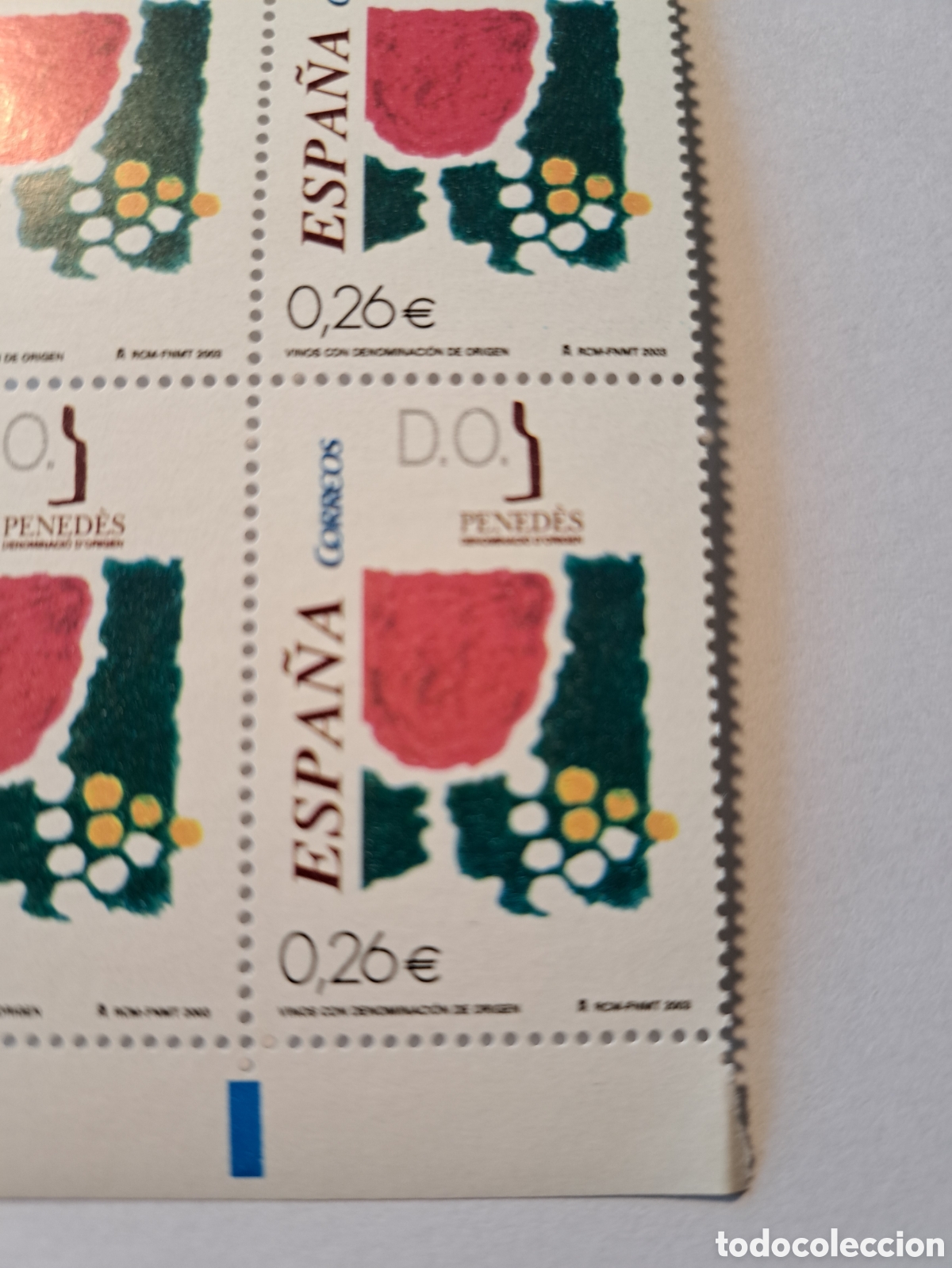 Sellos: Bloque (4) D.O. Penedes 2003 - Foto 2