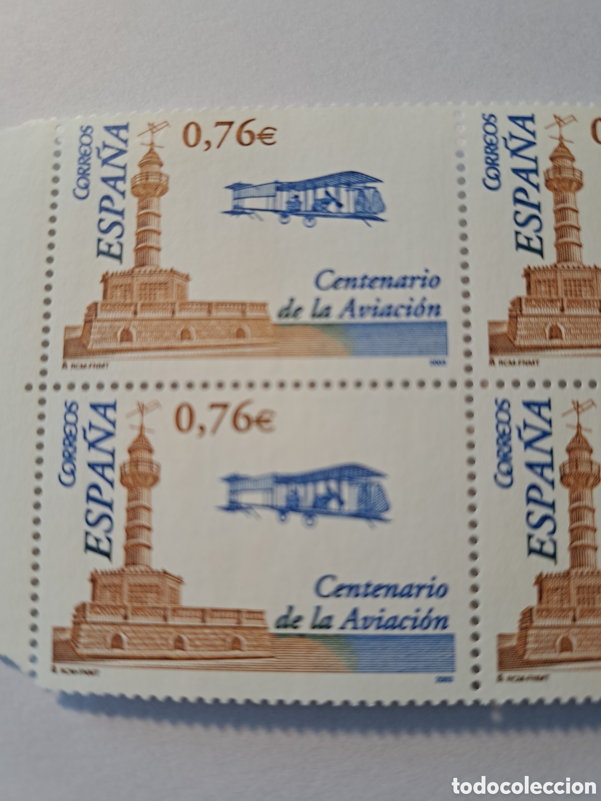 Sellos: Bloque (4) centenario de la aviaci&oacute;n 2003 - Foto 2