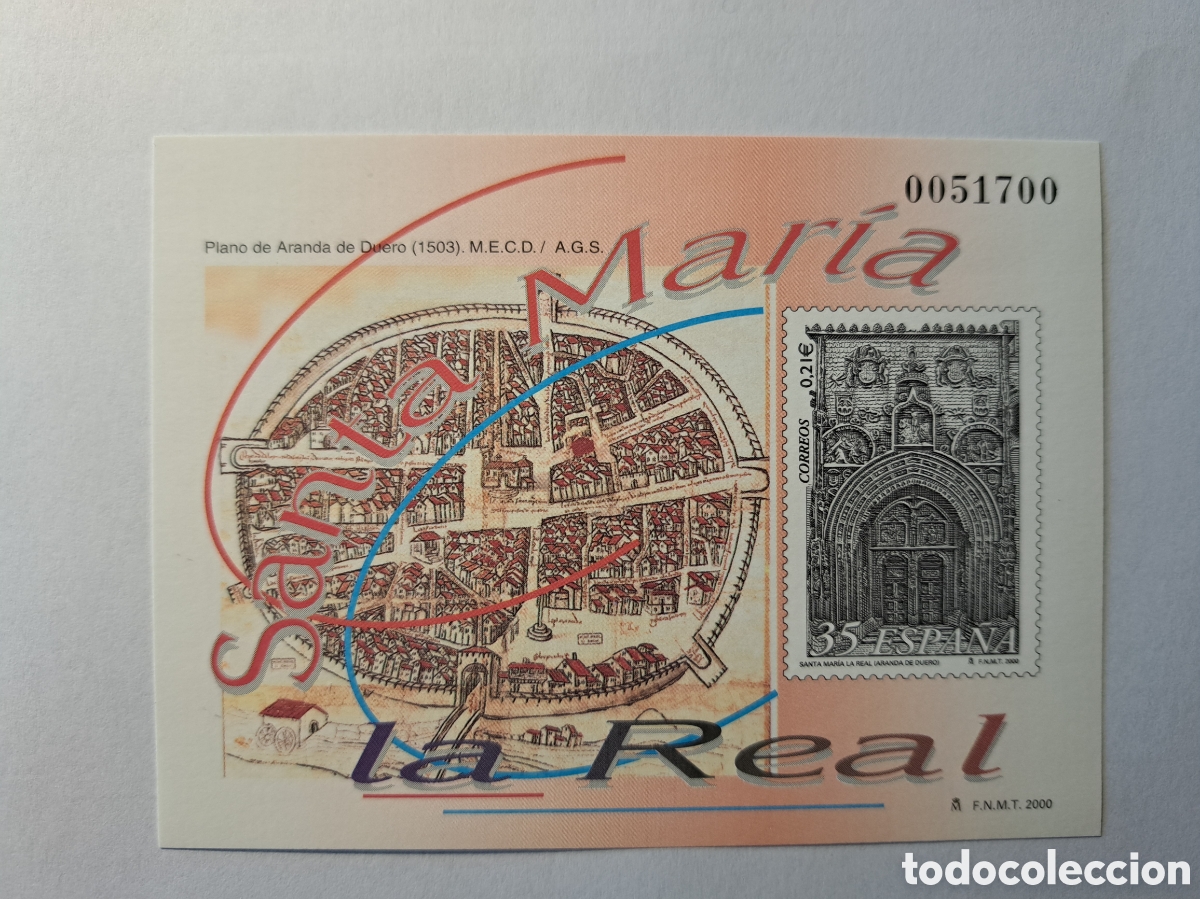 Sellos: Prueba Santa Maria la Real 2000 - Foto 1
