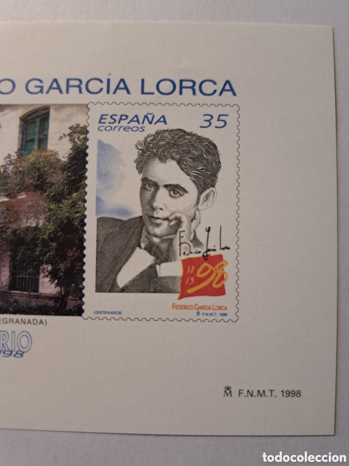 Sellos: Prueba centenario Garc&iacute;a Lorca 1998 - Foto 2